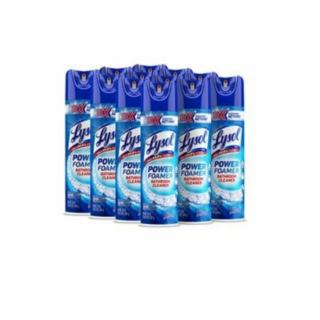 RECKITT BENCKISER LYSOL, Power Foam Bathroom Cleaner, 24oz Aerosol, 12PK 02569CT